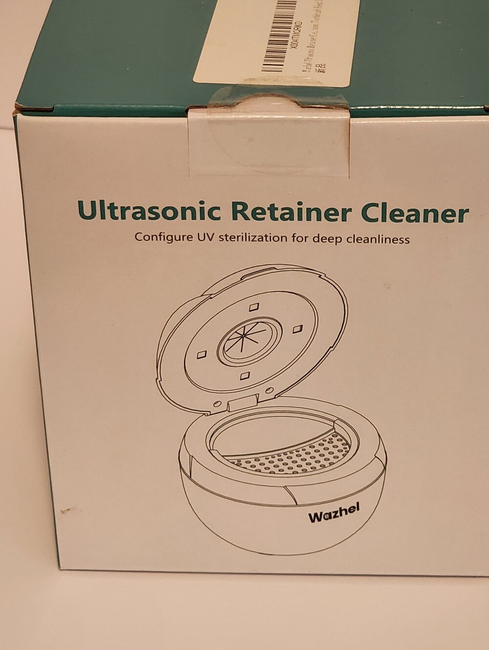 Ultrasonic Retainer Cleaner - Teal and White